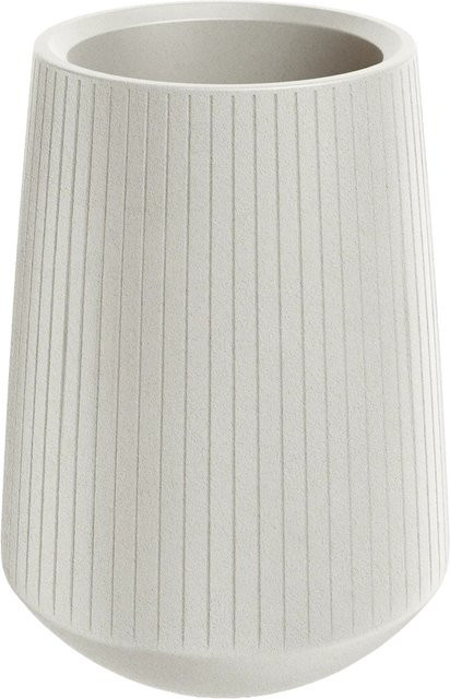 Prosperplast Blumentopf Coro Bowl modern gerippt in Sand, Höhe: 53 cm, Durchmesser: 40 cm - Bild 1