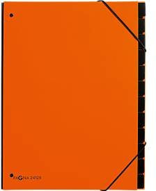 Pagna Pultordner Trend für DIN A4 in Orange mit 12 Fächern - Bild 1