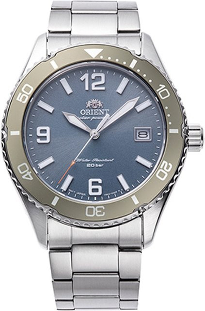 Orient Armbanduhr Mako, Solar, Edelstahl, Blau, 40 mm, Herren - Bild 1