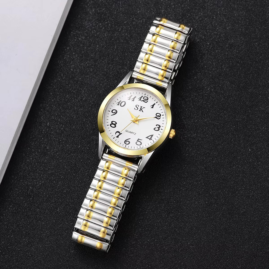 RUNERR Armbanduhr Quarz, Edelstahl, Weiß, Damen - Bild 3
