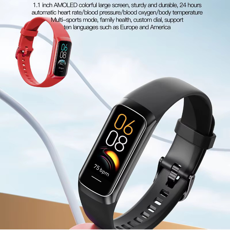 Lenovo Smart Band Smartwatch mit Bluetooth und Schrittzähler in Schwarz - Bild 3