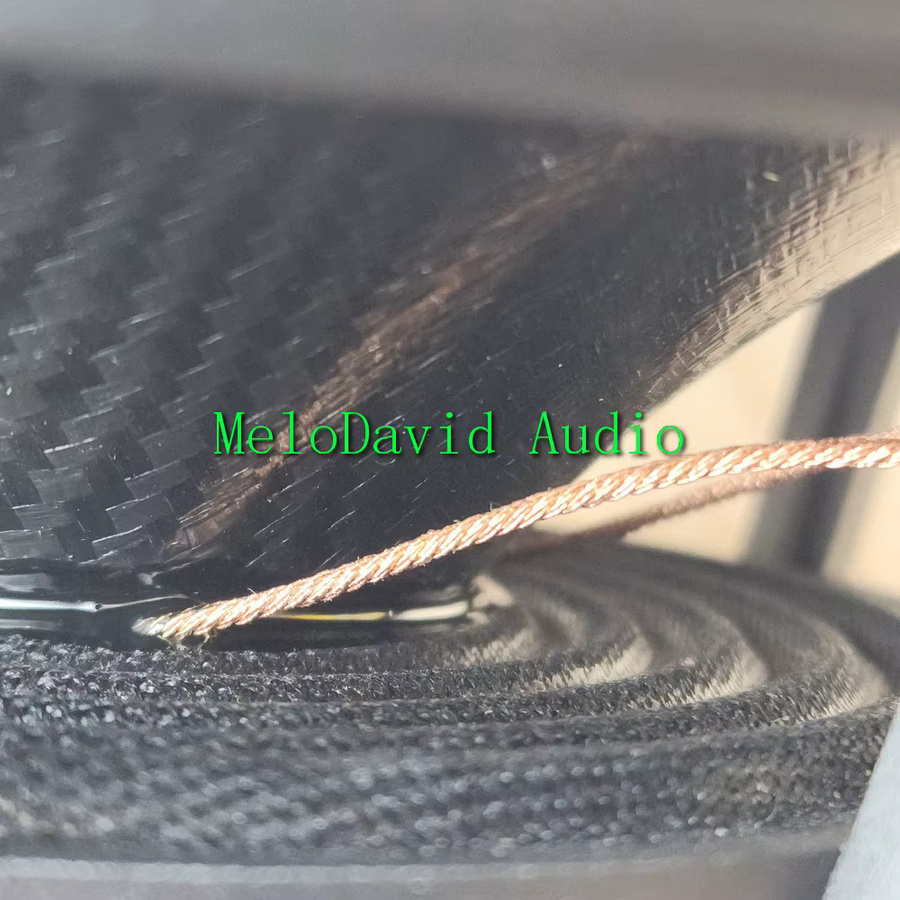 MeloDavid Audio SPP7 7-Zoll Midbass-Tieftöner aus Polypropylen-Gewebekonus, 2 Stück, Schwarz - Bild 2
