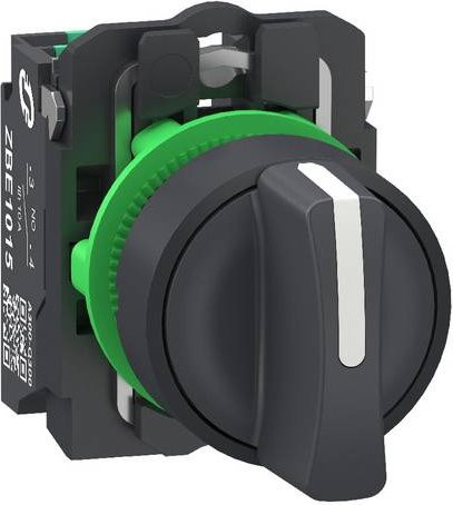 Schneider Electric XB5AD335 Wahlschalter in Schwarz und Grün mit IP66 Schutzart aus Kunststoff - Bild 1