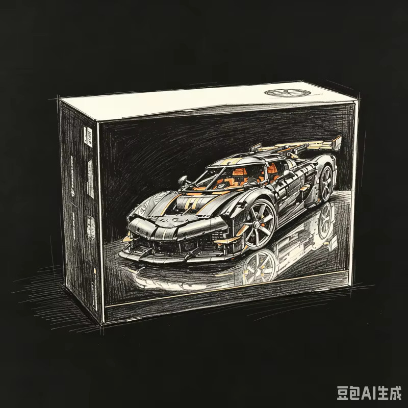 Hot Toys Technisches Rennauto, Bausteine, Schwarz, 18+ - Bild 3
