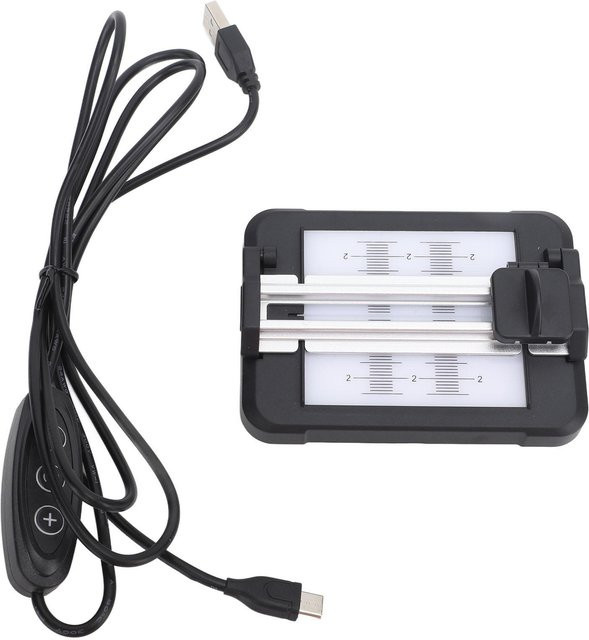 KONNWEI Negativ-Diafilm-Schneider mit 11-stufig verstellbarem LED-Hintergrundbeleuchtungs-Panel für 35mm, 120 und 135 in Weiß - Bild 1