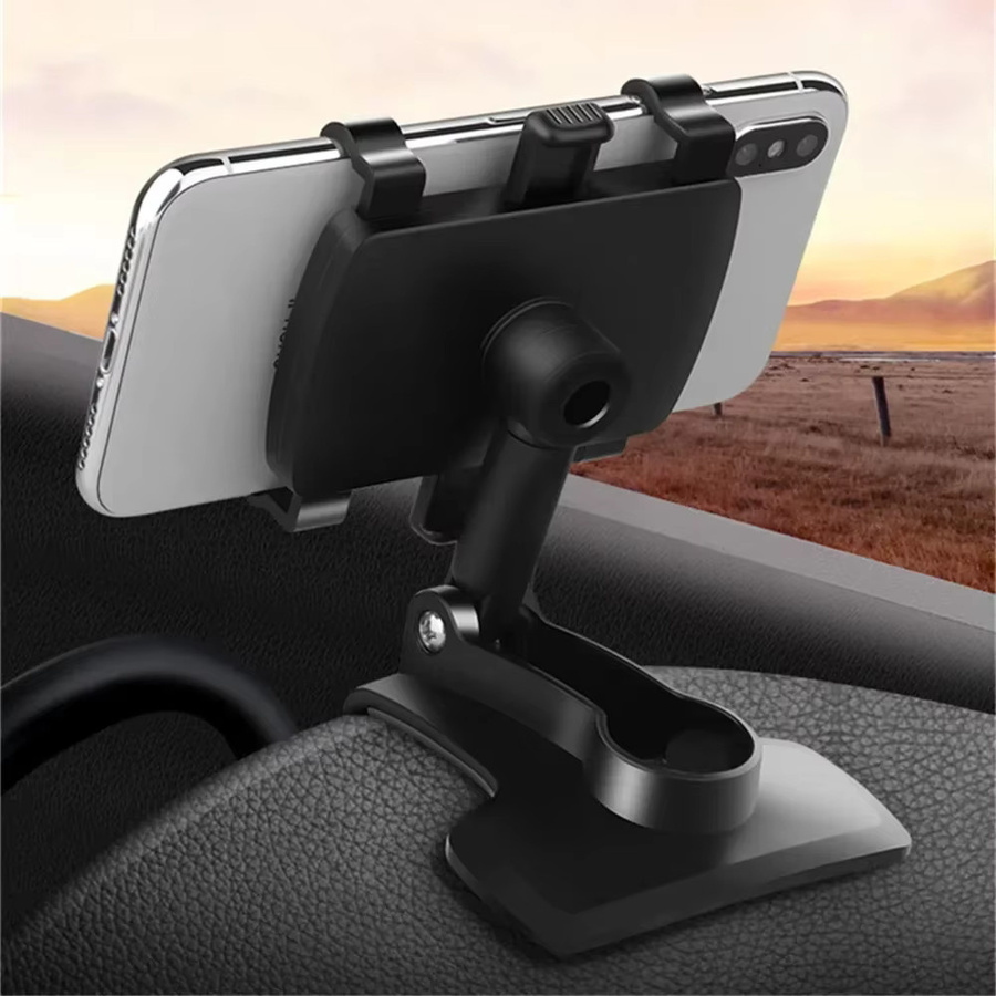 Universal Auto Handyhalterung für das Dashboard in Schwarz mit Clip-Befestigung für iPhone, Samsung und Xiaomi zur GPS-Nutzung - Bild 2
