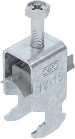 OBO Bettermann Bügelschelle 1186209 aus Kunststoff in Silber - Bild 1
