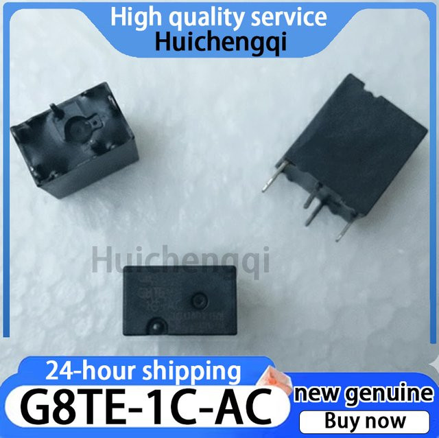 Original G8TE-1C-AC 5-poliges 12V Kfz-Relais in Schwarz - Bild 1