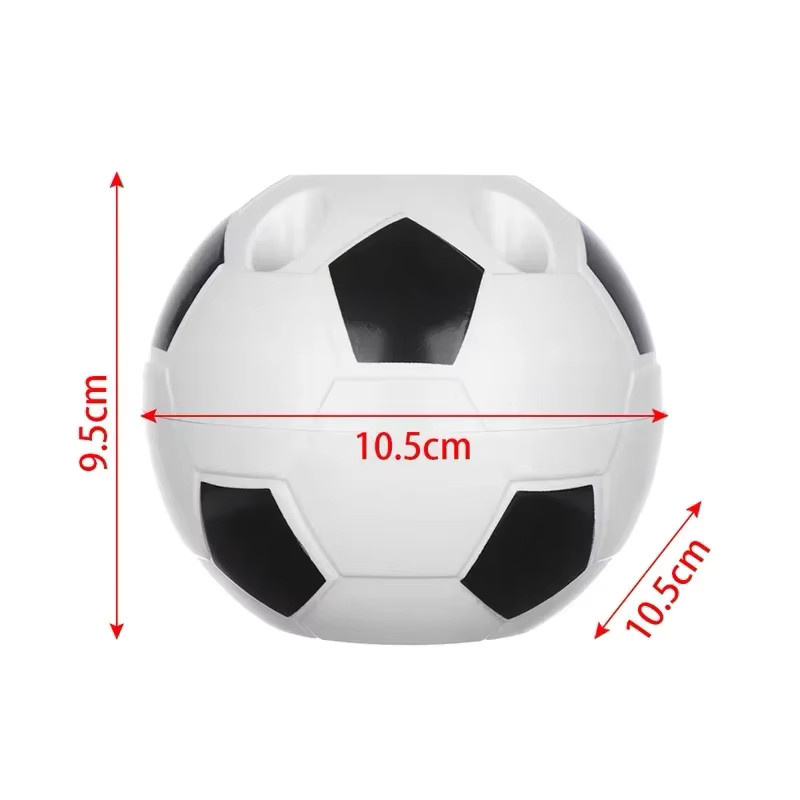 Multifunktionaler Stifthalter in Fußballform aus Kunststoff für deinen Schreibtisch in Schwarz oder Weiß - Bild 3