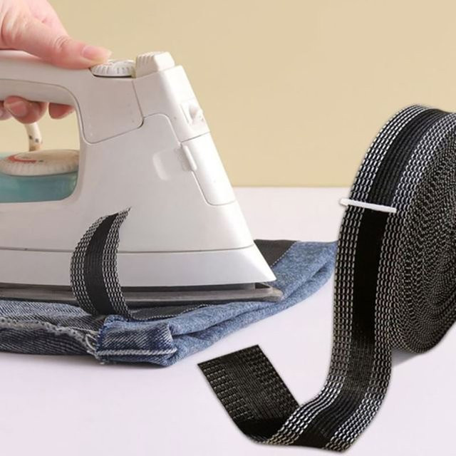 Selbstklebendes Hosenband zum Verkürzen von Jeans und Hosen in Blau, 2m-5m - Bild 1
