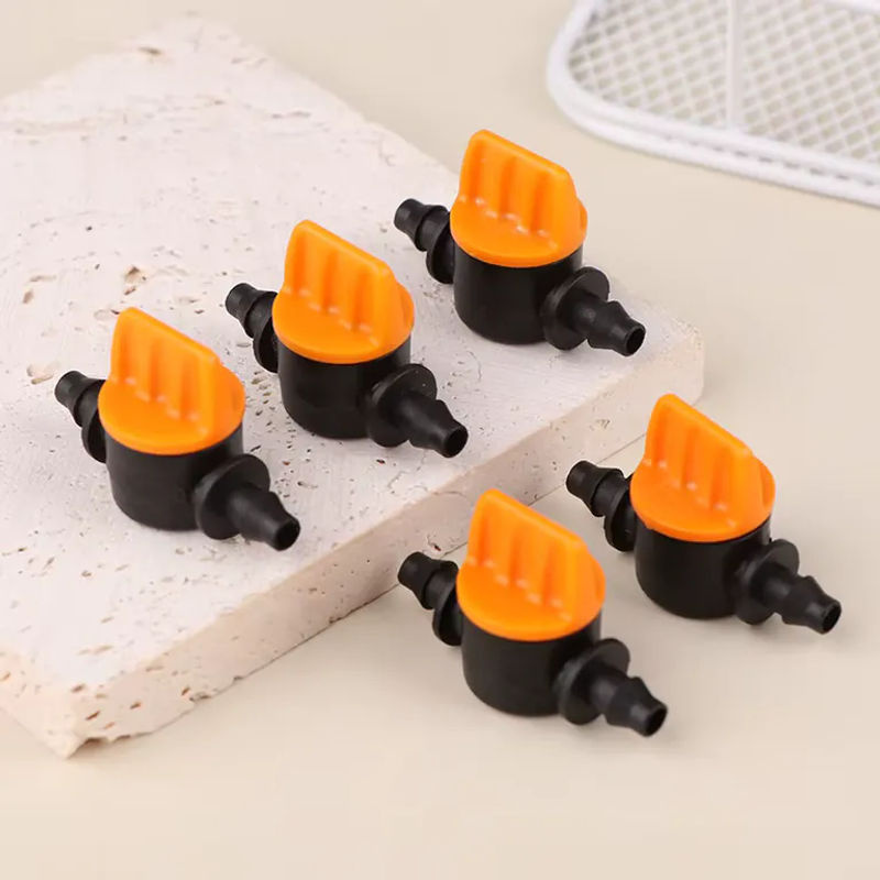 10 Stück Tropfbewässerungsventile aus schwarzem PVC für 4/7 mm Schläuche zur Bewässerung von Garten, Rasen und Gewächshaus - Bild 3