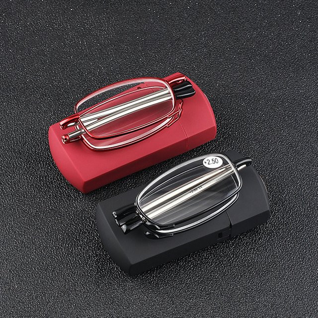 MDOD Lesebrille, Vollrand, rechteckig, Metall, Unisex - Bild 1