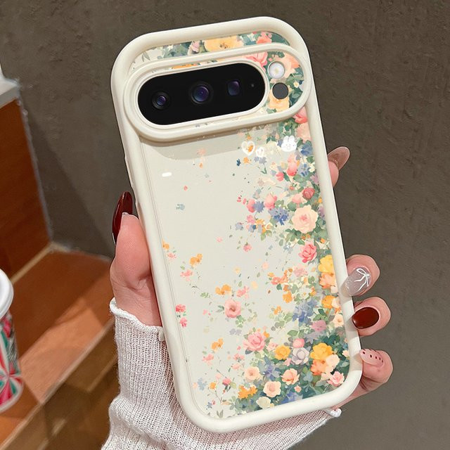 Romantische Blumen Handyhülle aus TPU für Google Pixel 10 und 9 Pro XL in Candy Color - Bild 1