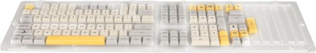 DIYelecs PBT Keycaps Heavy Industry Theme in Weiß, 121 Tasten XDA Profil mit Sublimation-Druck für dein DIY-Keyboard - Bild 1