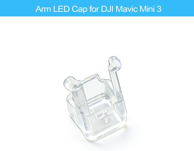 ToriTails Arm-LED-Abdeckung für DJI Mini 3, transparentes Zubehör für Motorarm und Objektivdeckel - Bild 1