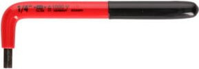 KS Tools Innensechskant-Winkelstiftschlüssel aus Chrom-Vanadium mit Schutzisolierung in Rot, 3/8" - Bild 1
