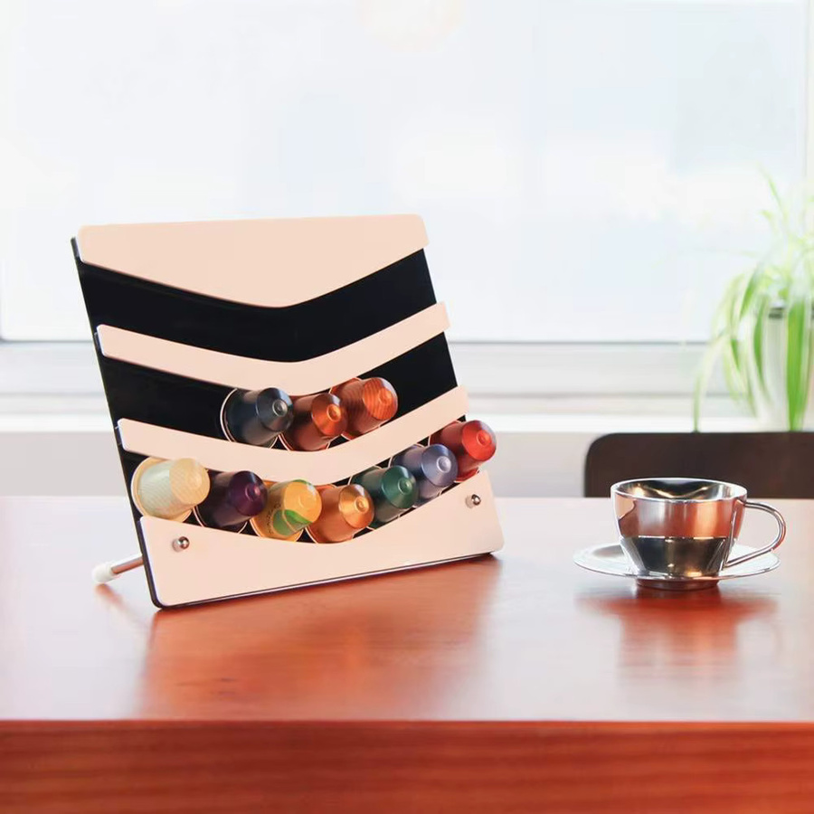 Dalinwell Kaffee-Pad-Spender aus Acryl in Transparent, Kapselhalter und Display-Rack für Kaffeetassen - Bild 5