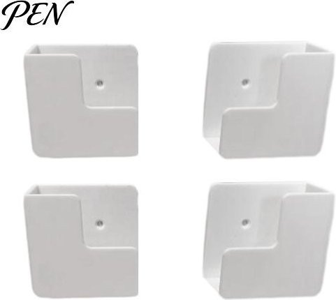 Wangmingyuan Wandhalterung für digitale Waage, platzsparender Wandorganizer mit Klebehalterung, verstellbares Regal für das Badezimmer, 2er-Set, weiß - Bild 1