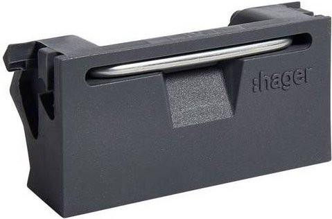 Hager Elektro-Sockelleisten-Zubehör Versorgungseinheit in Eisen-Grau VLA047011 - Bild 1