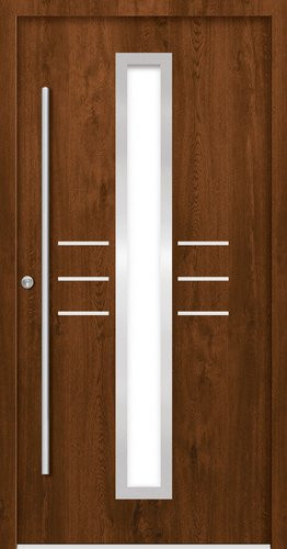 Splendoor Haustür OMIS Prime aus Aluminium in Braun mit Glaseinsatz, H x B x T: 210 x 100 x 7 cm - Bild 1