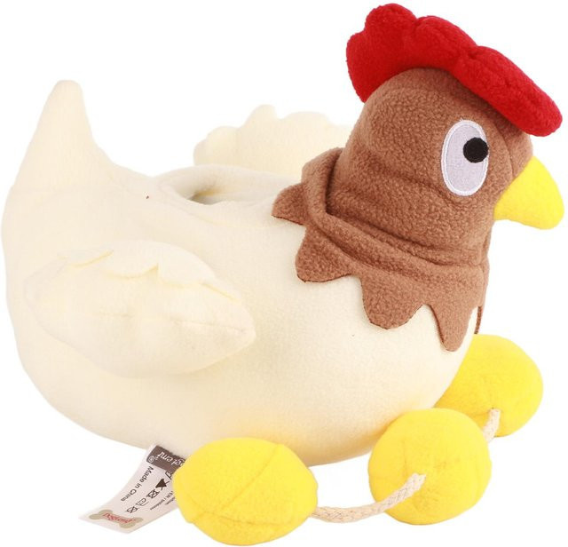 mfySpace Plüsch Huhn Hundespielzeug, brown - Bild 1