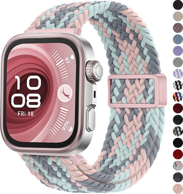 FancyWrist Uhrenarmband Nylon, geflochten, magnetisch, Huawei Watch Fit 3/4/4 Pro - Bild 1