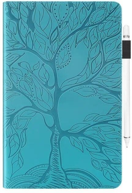 Samsung Galaxy Tab A7 Lite Hülle mit 3D-Baum Prägung in Blau für SM-T220 und SM-T225 (8,7 Zoll, 2021) - Bild 1