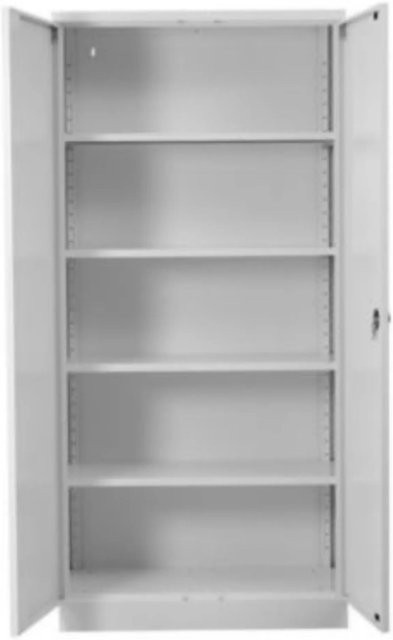 PROREGAL Stahlschrank Bee mit 9 Fachböden in Weiß, pulverbeschichtet, H x B x T: 195 x 92 x 42 cm - Bild 1