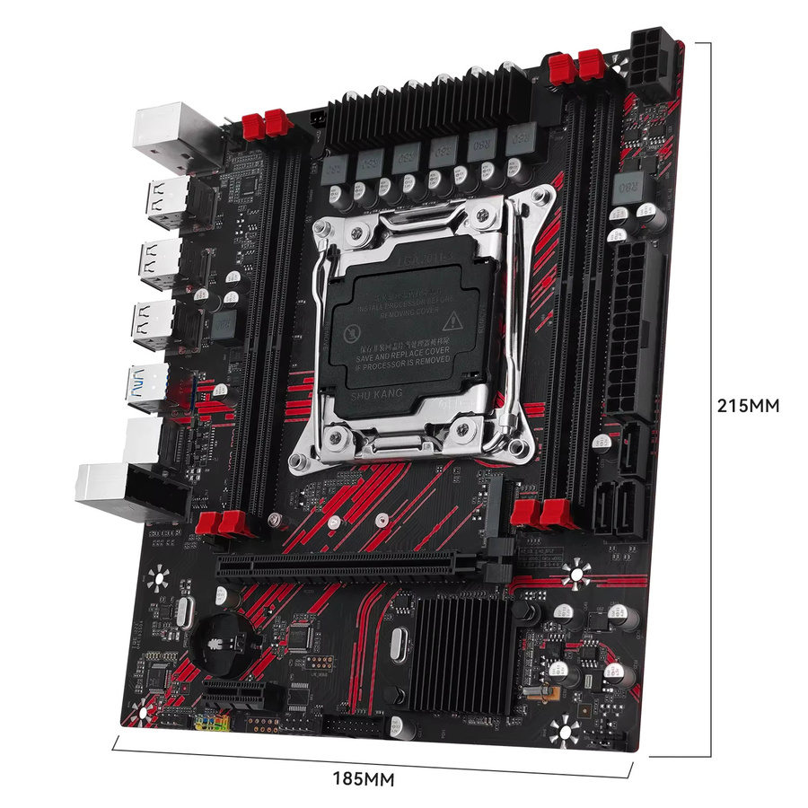 MACHINIST X99 PR8 Motherboard mit DDR3 RAM-Speicher und NVMe M.2 SSD Unterstützung in Schwarz - Bild 3