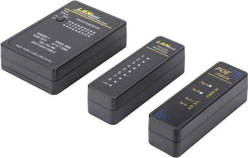 Digitus DN-14001-1 Netzwerktester und Kommunikationskabeltester für Ethernet/LAN in Schwarz - Bild 1