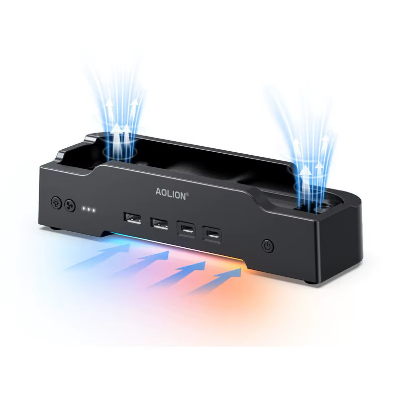aolion Kühlbasis NGC HUB Wandmontierte Halterung für Nintendo Switch in Schwarz - Bild 4