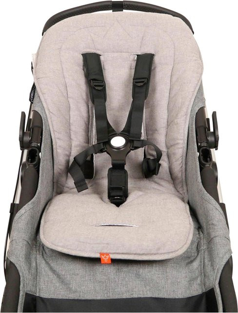 Kaiser Sitzauflage Crown grau aus Baumwolle und Polyester B/T/H: 38,0 x 79,0 x 38,0 cm - Bild 1