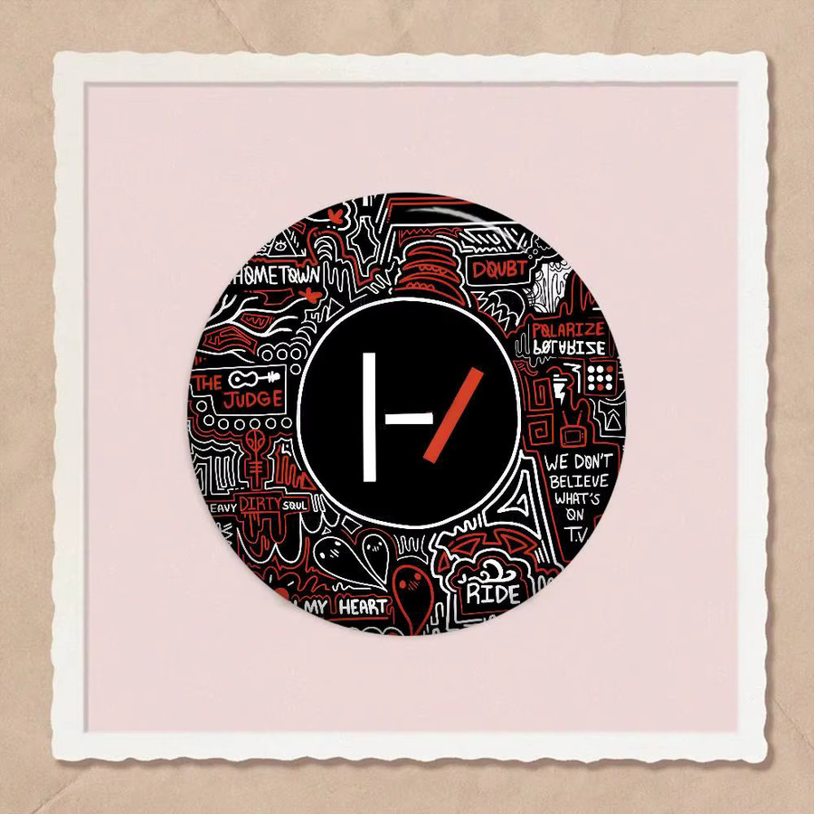 Button-Pin-Brosche T-Twenty One Pilots, Cartoon-Abzeichen - Bild 4