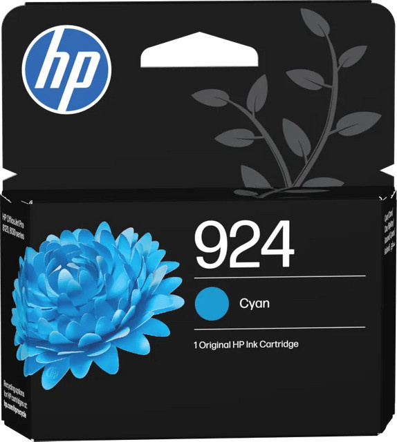 HP 924 Tintenpatrone Cyan für HP OfficeJet Pro 8134, 8122, 8132, 8124 - Bild 1