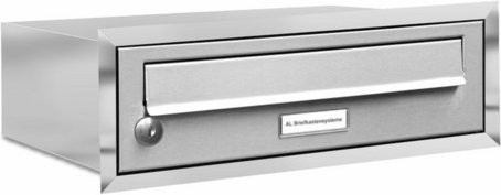 AL Briefkasten Unterputzmontage silberfarben B/H/T: 153,466 x 15,5 x 27,5 cm - Bild 1