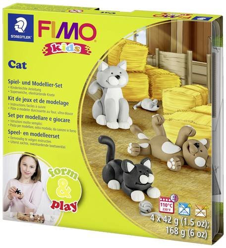 Staedtler FIMO kids Ofenhärtende Modelliermasse, Set Cat, Tiere, Bunt / Mehrfarbig - Bild 1