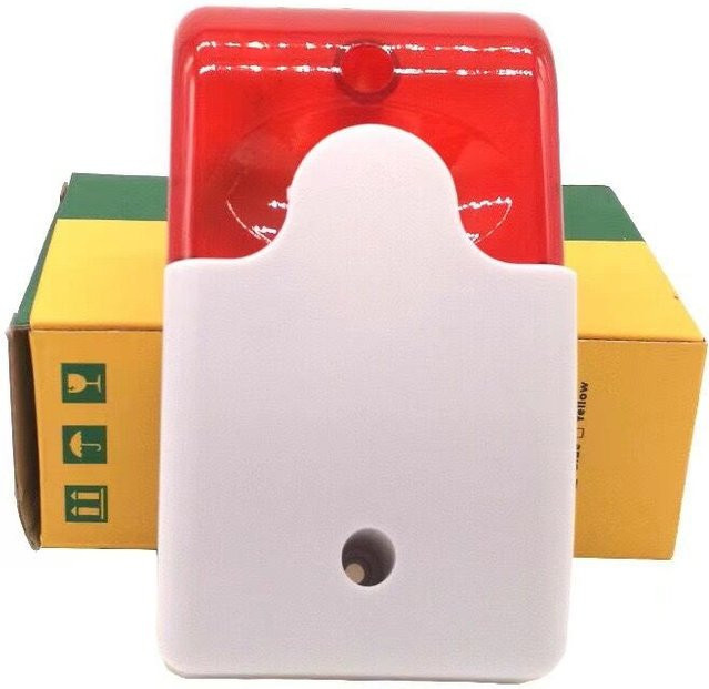 KUANGZIPENG LED Strobe Licht Sirene mit 120 dB und Sprachfunktion in Rot für WiFi GSM PSTN Alarmsysteme - Bild 1