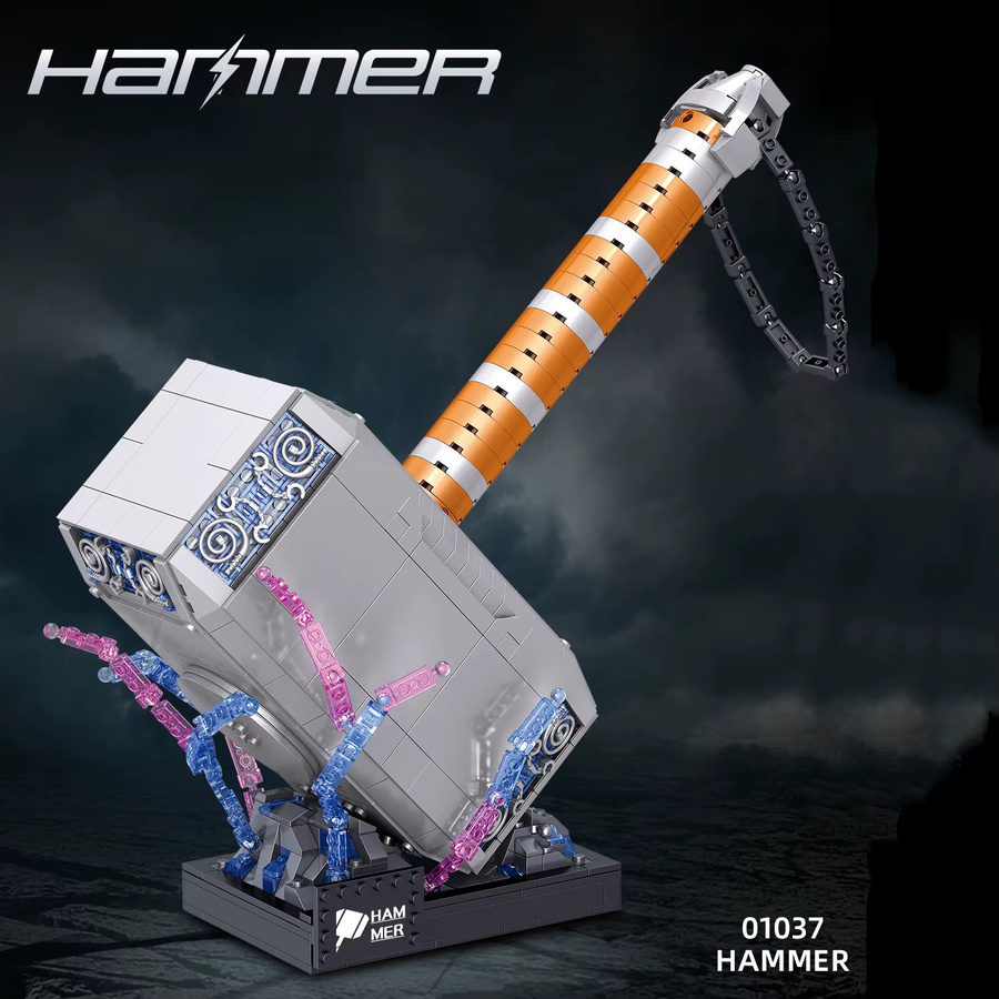 52TOYS Marvel Thors Thunder Hammer, Gebäude Puzzle Block, 975 Teile, ab 14 Jahren - Bild 2