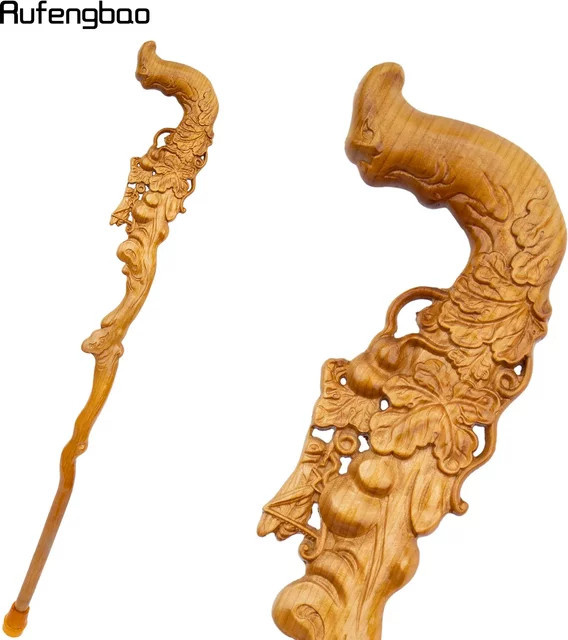 Rufengbao Zauberstab, Gelber Kalebasse aus Holz, 94 cm - Bild 1