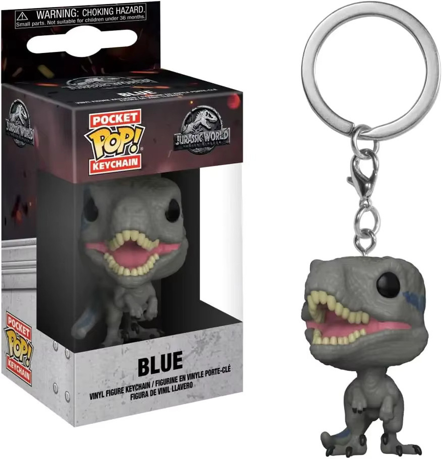 Funko Jurassic World T.Rex Velociraptor, Schlüsselanhänger, Blau, ab 3 Jahren - Bild 2