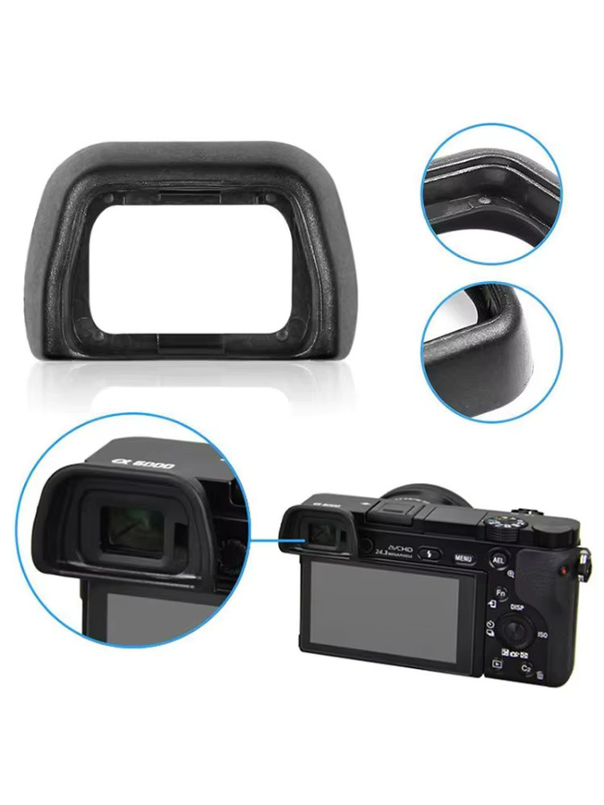 FDA-EP10 Augenmuschel Sucher Okularschutz für Sony Kameras A6300 A6000 NEX-7 NEX-5 NEX-6 in Schwarz - Bild 4