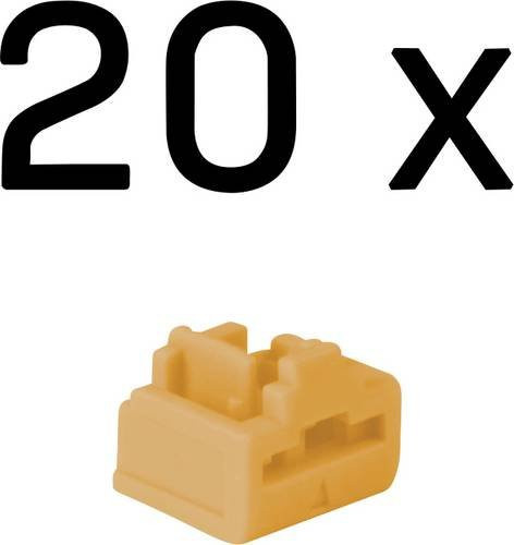 LINDY LAN-Portblocker RJ45 Ethernet-Portschlösser in Orange, 20er Packung - Bild 1