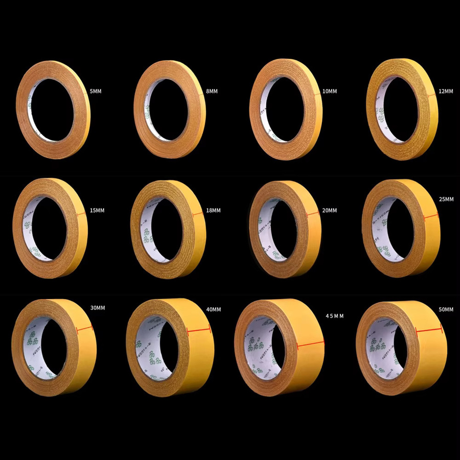 Hochviskoses doppelseitiges Klebeband in Gelb zur Wandbefestigung von Teppich und Leder - Bild 5