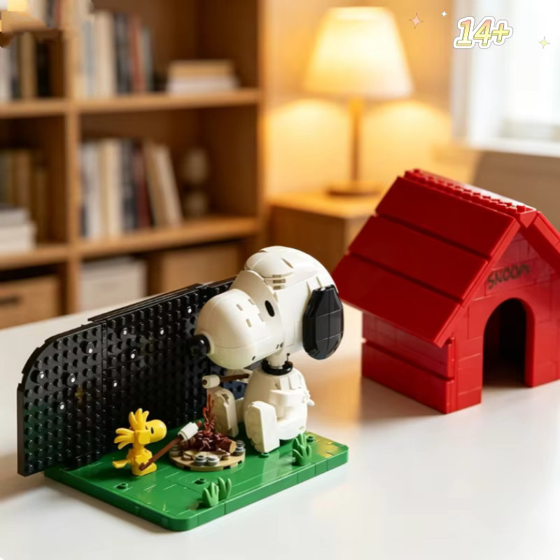 Potdemiel Peanuts Snoopy Puppe Hundehütte, Bausteine, 964 Teile, ab 14 Jahren - Bild 4