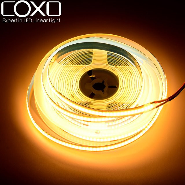 COXO COB LED Strip Light mit 480 LEDs, flexibel und zuschneidbar, erhältlich in 12V oder 24V sowie in den Farbtemperaturen 3000K, 4000K oder 6500K - Bild 1