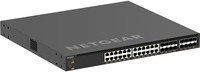 NETGEAR AV Line M4350-24X8F8V Managed L3 Switch mit 24 x 10/100/1000/2,5G/5G/10GBase-T PoE++, 8 x 10Gb Ethernet SFP+ und 8 x 25 Gigabit SFP28, Schwarz - Bild 1