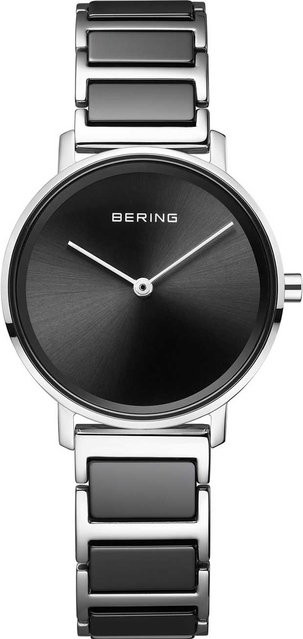 Bering Damenuhr, Keramik, Edelstahl, Quarz, Schwarz, 39 mm, 5 ATM - Bild 1