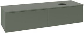 V&B Waschtischunterschrank Antao ohne Frontstruktur, Farbe Grau Lack, B/T: 160 x 50 cm - Bild 1