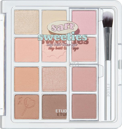 Etude My Best Tone Eye Soft Sweetie Lidschatten-Palette, 8,2 g, beige