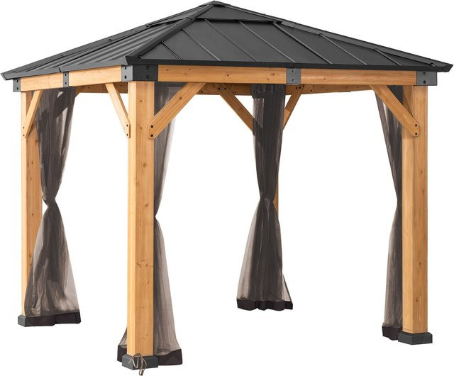 Sunjoy Insektenschutz-Netz für Zedernholz Gazebo und Pavillon, B/T: 273 x 273 cm - Bild 1